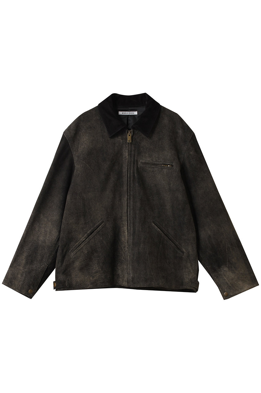 SEVEN BY SEVEN 【MEN】LEATHER DETROIT ジャケット (ブラック, S) セブンバイセブン ELLE SHOP SEVEN BY SEVEN 【MEN】LEATHER DETROIT ジャケット (ブラック, S) セブンバイセブン ELLE SHOP
