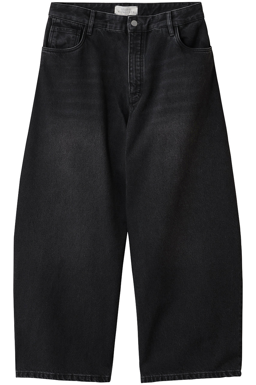 STUDIO NICHOLSON 【MEN】PAOLO REGEN デニムパンツ (ウォッシュドブラック, S) スタジオ ニコルソン ELLE SHOP STUDIO NICHOLSON 【MEN】PAOLO REGEN デニムパンツ (ウォッシュドブラック, S) スタジオ ニコルソン ELLE SHOP