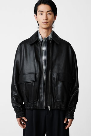 スタジオ ニコルソン/STUDIO NICHOLSONの【MEN】PISTON レザー ボンバージャケット(110800/110802)