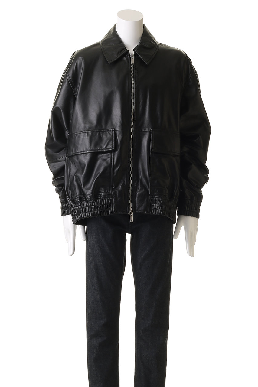 ジャケット・アウター STUDIO NICHOLSON LEATHER BOMBER JACKET LEATHER BOMBER JACKET - PISTON - | STUDIO NICHOLSON(スタジオ