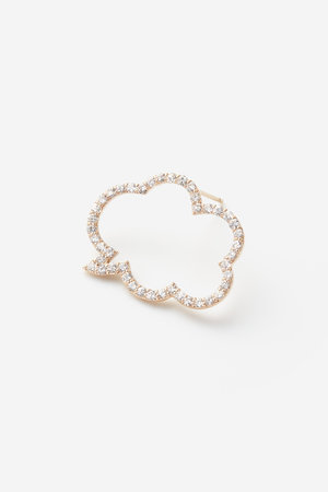 オールニーク/ALLNIQUEの【Playful Moko Kobayashi】speech balloon ダイヤモンド ピアス（片耳用）(150100/150101)