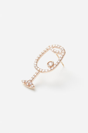 オールニーク/ALLNIQUEの【Playful Moko Kobayashi】Glass ダイヤモンド ピアス（片耳用）