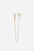 Linear Bar chain ダイヤモンド ピアス（片耳用）