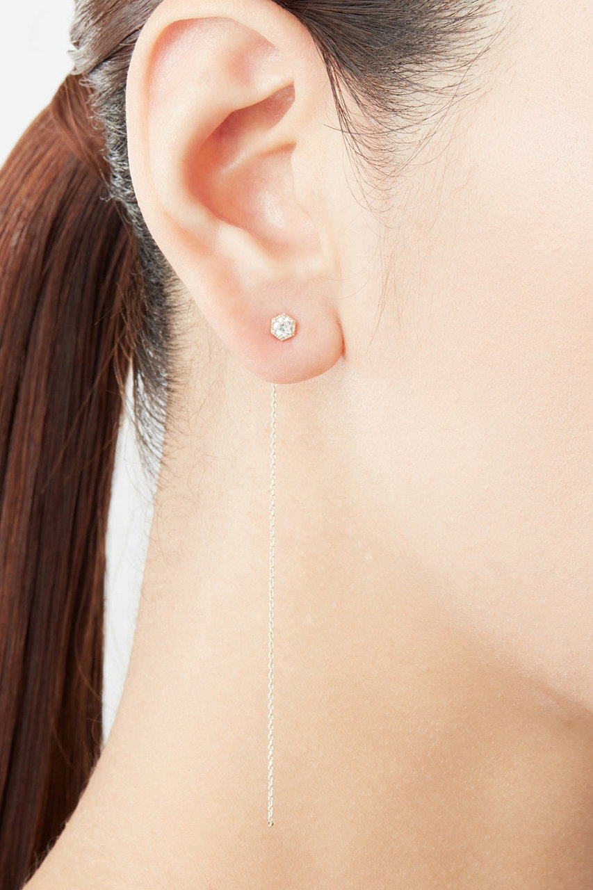10k ALLNIQUE  ダイヤモンド　ピアス　2way 片方 10k ALLNIQUE ダイヤモンドピアス2way 片方