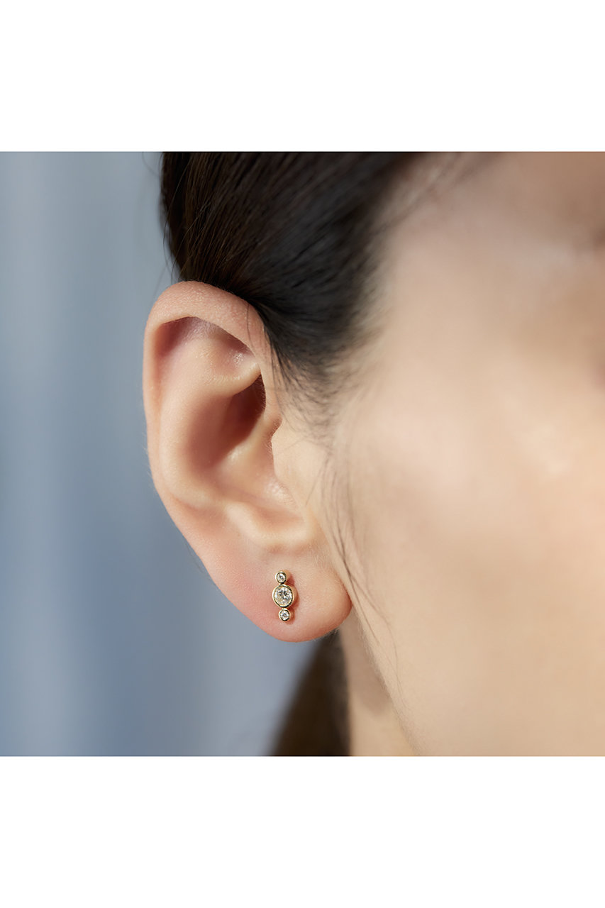 オールニーク　ダイヤモンドピアス片耳 ALLNIQUE(オールニーク)｜Pieces Petit ダイヤモンド ピアス（片耳用
