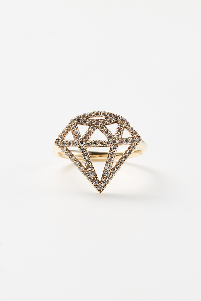 ALLNIQUE 【Playful Moko Kobayashi】 Diamond リング (イエローゴールド, 11号) オールニーク ELLE SHOP ALLNIQUE 【Playful Moko Kobayashi】 Diamond リング (イエローゴールド, 11号) オールニーク ELLE SHOP
