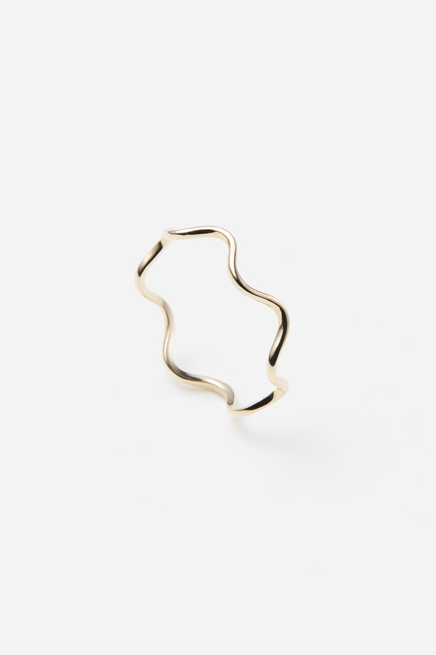 オールニーク/ALLNIQUEのLayered Billow リング(イエローゴールド/AQR0051Y0)