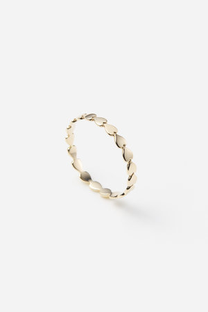 オールニーク/ALLNIQUEのLayered Heart line リング(150400/150401)