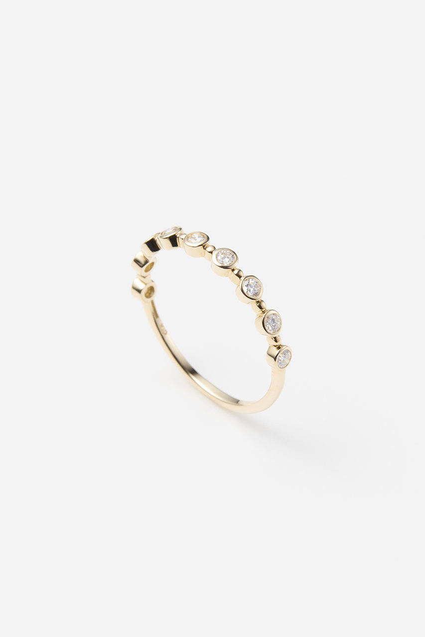 ALLNIQUE Layered Bezel ダイヤモンド リング (イエローゴールド, 11号) オールニーク ELLE SHOP ALLNIQUE Layered Bezel ダイヤモンド リング (イエローゴールド, 11号) オールニーク ELLE SHOP
