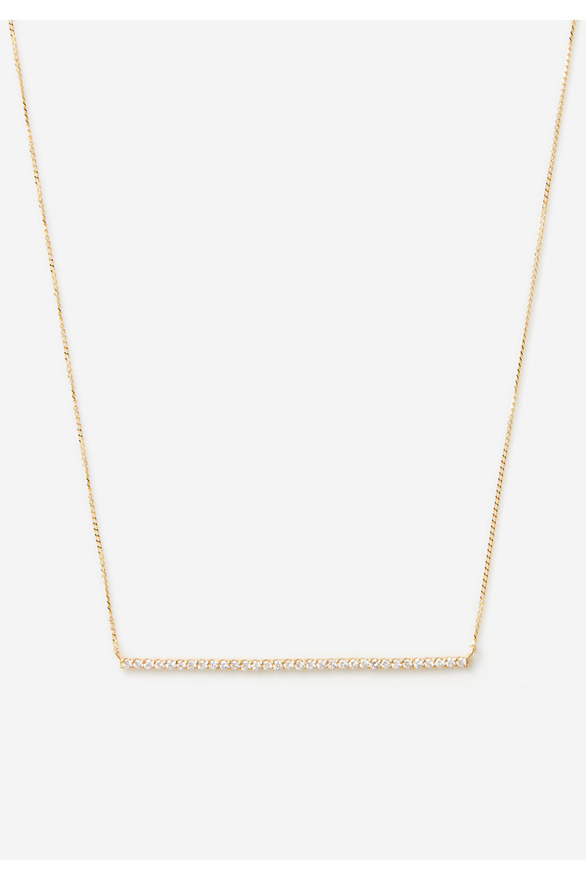 ALLNIQUE Linear Bar long ダイヤモンド ネックレス (イエローゴールド, F) オールニーク ELLE SHOP ALLNIQUE Linear Bar long ダイヤモンド ネックレス (イエローゴールド, F) オールニーク ELLE SHOP