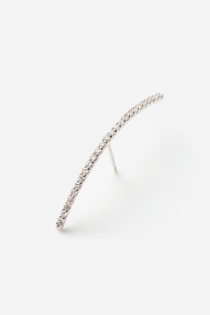 Linear Smile large ダイヤモンド ピアス（片耳用）