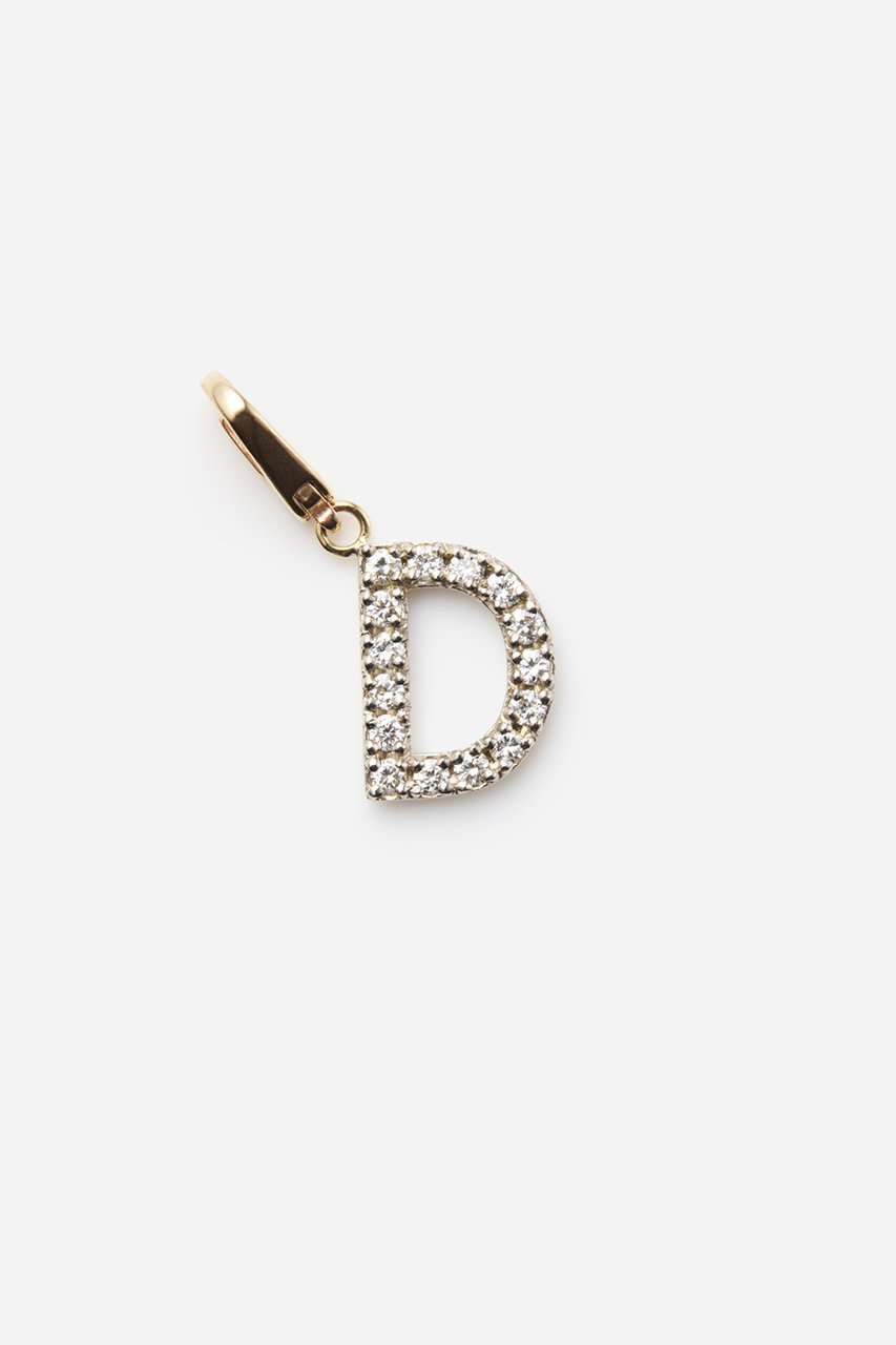 ALLNIQUE Symbol アルファベット ダイヤモンド チャーム (D, F) オールニーク ELLE SHOP ALLNIQUE Symbol アルファベット ダイヤモンド チャーム (D, F) オールニーク ELLE SHOP