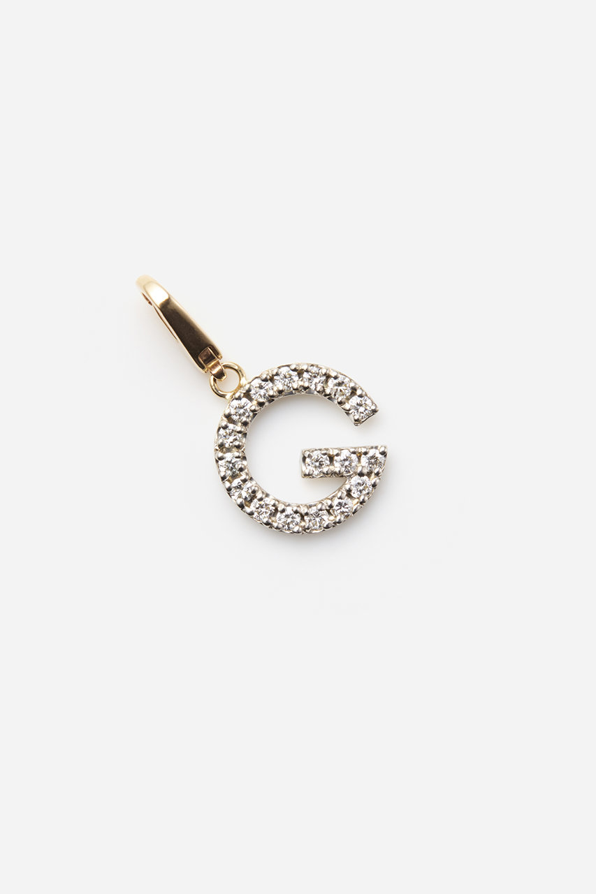 ALLNIQUE Symbol アルファベット ダイヤモンド チャーム (G, F) オールニーク ELLE SHOP ALLNIQUE Symbol アルファベット ダイヤモンド チャーム (G, F) オールニーク ELLE SHOP
