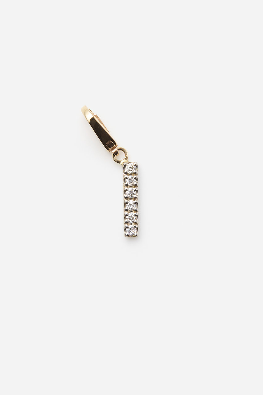 ALLNIQUE Symbol アルファベット ダイヤモンド チャーム (I, F) オールニーク ELLE SHOP ALLNIQUE Symbol アルファベット ダイヤモンド チャーム (I, F) オールニーク ELLE SHOP