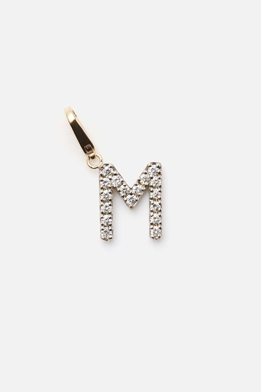ALLNIQUE Symbol アルファベット ダイヤモンド チャーム (M, F) オールニーク ELLE SHOP ALLNIQUE Symbol アルファベット ダイヤモンド チャーム (M, F) オールニーク ELLE SHOP