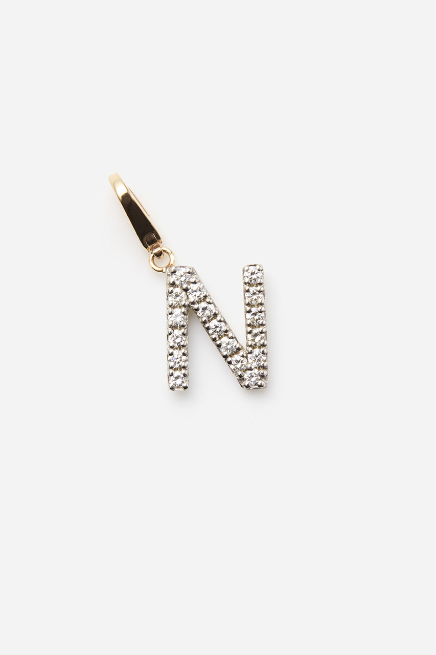 ALLNIQUE Symbol アルファベット ダイヤモンド チャーム (N, F) オールニーク ELLE SHOP ALLNIQUE Symbol アルファベット ダイヤモンド チャーム (N, F) オールニーク ELLE SHOP