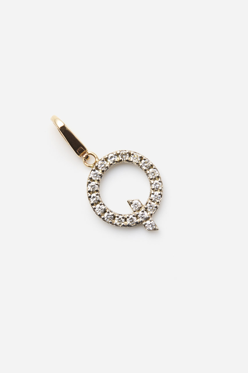 ALLNIQUE Symbol アルファベット ダイヤモンド チャーム (Q, F) オールニーク ELLE SHOP ALLNIQUE Symbol アルファベット ダイヤモンド チャーム (Q, F) オールニーク ELLE SHOP