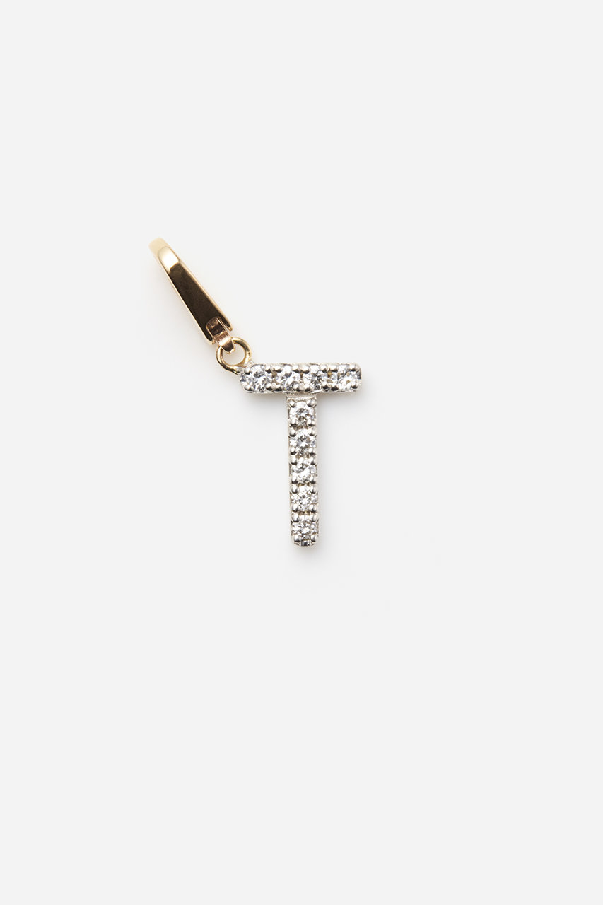 ALLNIQUE Symbol アルファベット ダイヤモンド チャーム (T, F) オールニーク ELLE SHOP ALLNIQUE Symbol アルファベット ダイヤモンド チャーム (T, F) オールニーク ELLE SHOP