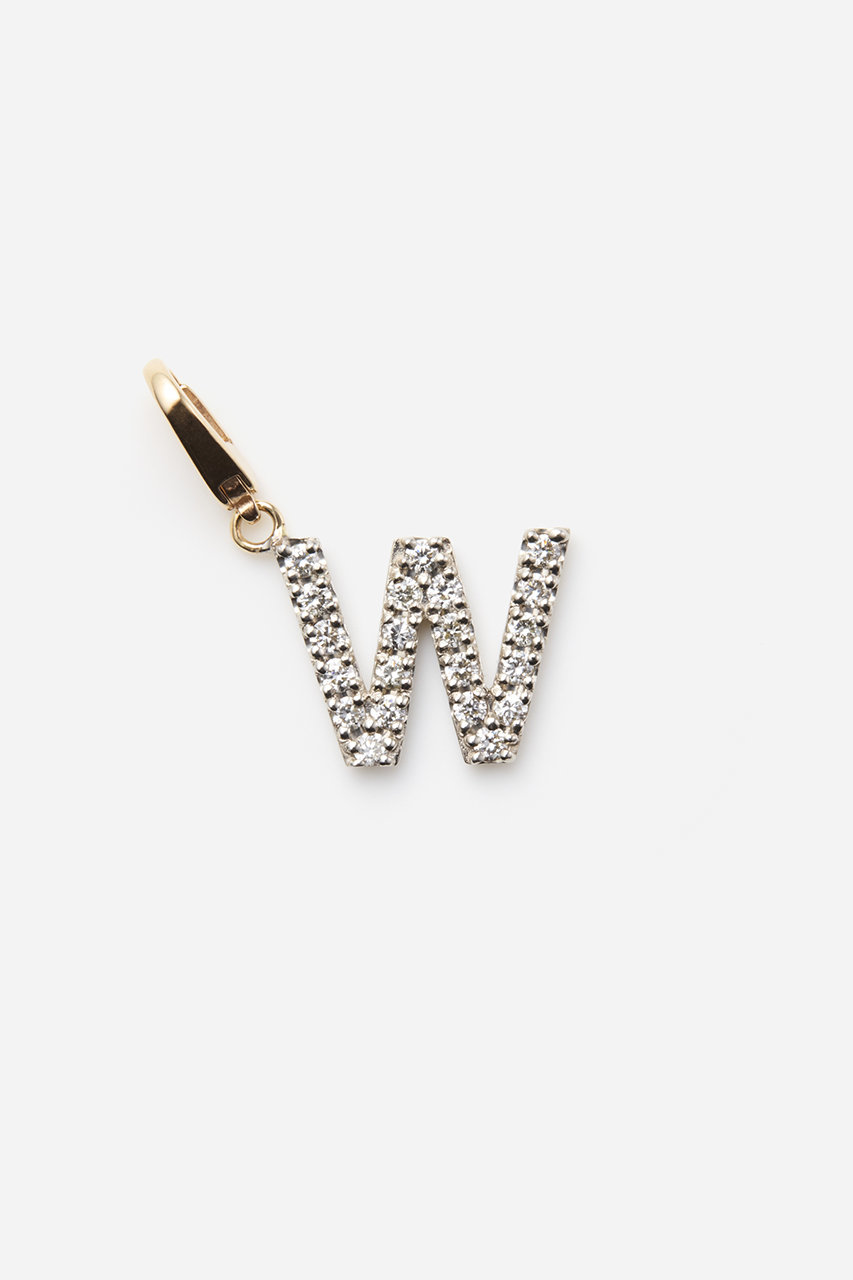 ALLNIQUE Symbol アルファベット ダイヤモンド チャーム (W, F) オールニーク ELLE SHOP ALLNIQUE Symbol アルファベット ダイヤモンド チャーム (W, F) オールニーク ELLE SHOP