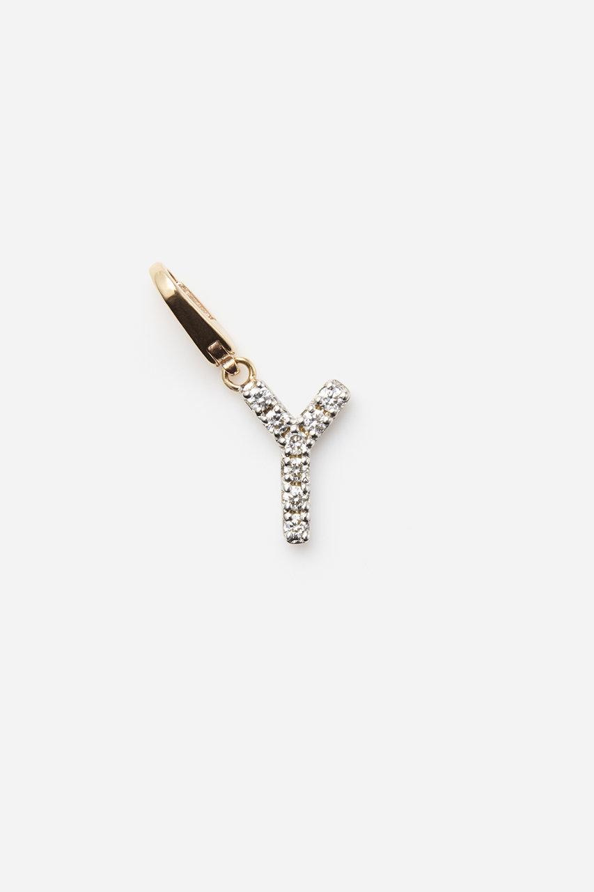 ALLNIQUE Symbol アルファベット ダイヤモンド チャーム (Y, F) オールニーク ELLE SHOP ALLNIQUE Symbol アルファベット ダイヤモンド チャーム (Y, F) オールニーク ELLE SHOP