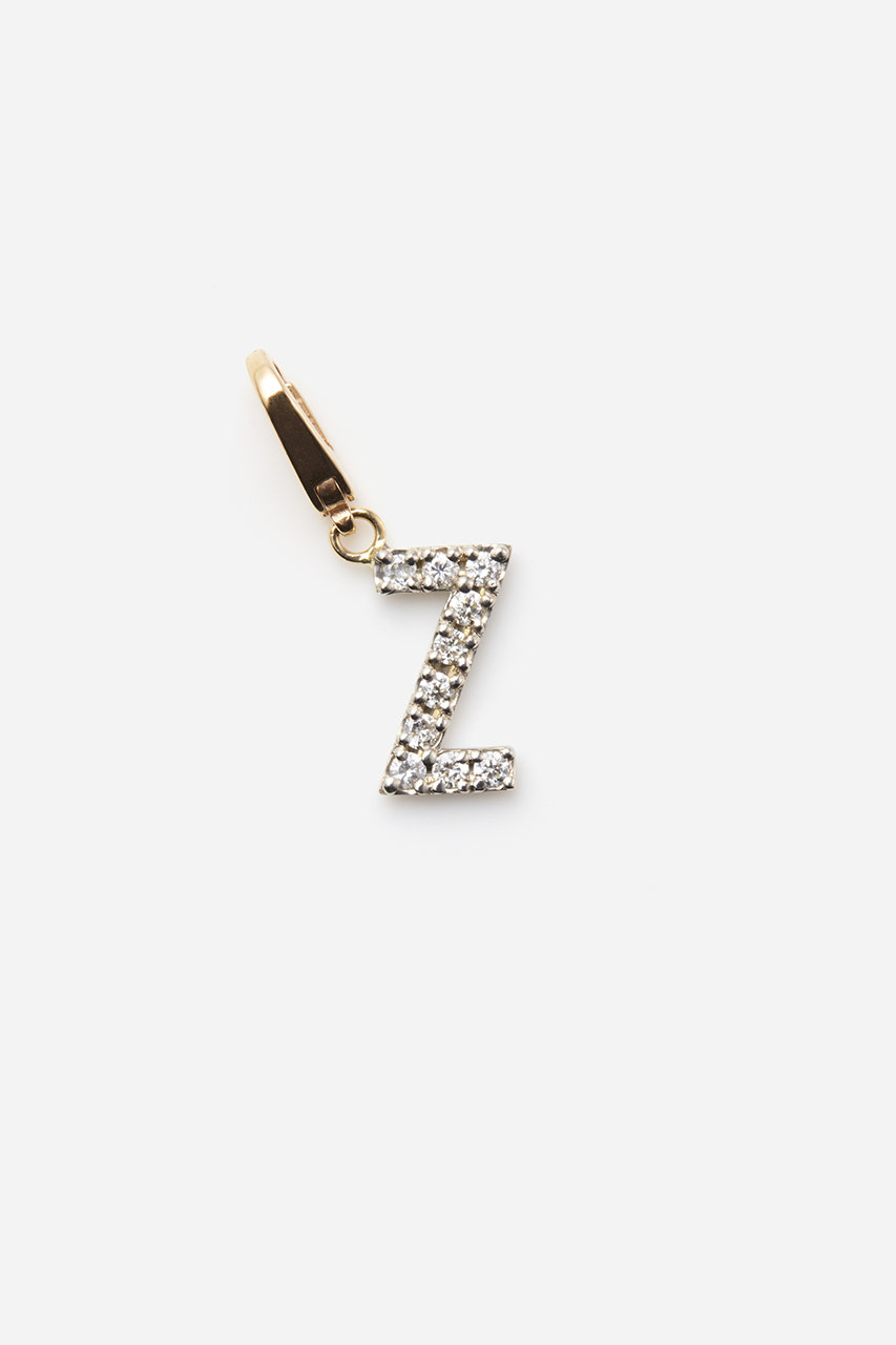 ALLNIQUE Symbol アルファベット ダイヤモンド チャーム (Z, F) オールニーク ELLE SHOP ALLNIQUE Symbol アルファベット ダイヤモンド チャーム (Z, F) オールニーク ELLE SHOP