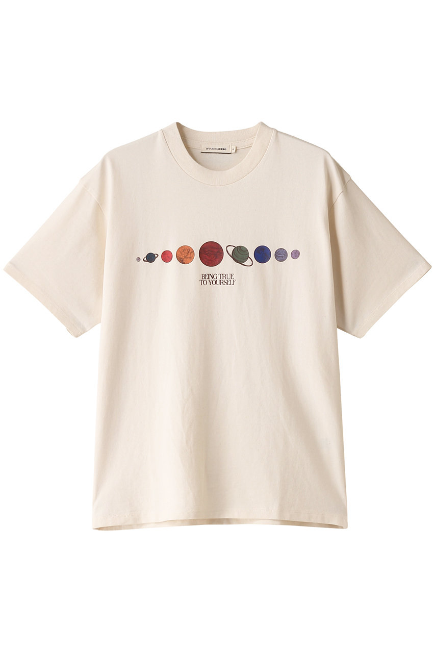 スタジオアールスリーサーティー/STUDIO R330の【UNISEX】“Being true to yourself”グラフィックTシャツ(エクリュ/GT21160-IT)