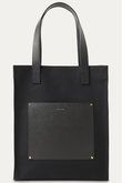 Leather Pocket キャンバストートバッグ