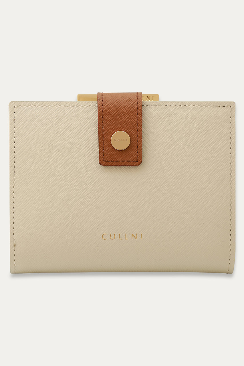 CULLNI 【UNISEX】Leather ウォレット with A Clasp (マッシュルーム×アンバー, ONESIZE) クルニ ELLE SHOP CULLNI 【UNISEX】Leather ウォレット with A Clasp (マッシュルーム×アンバー, ONESIZE) クルニ ELLE SHOP