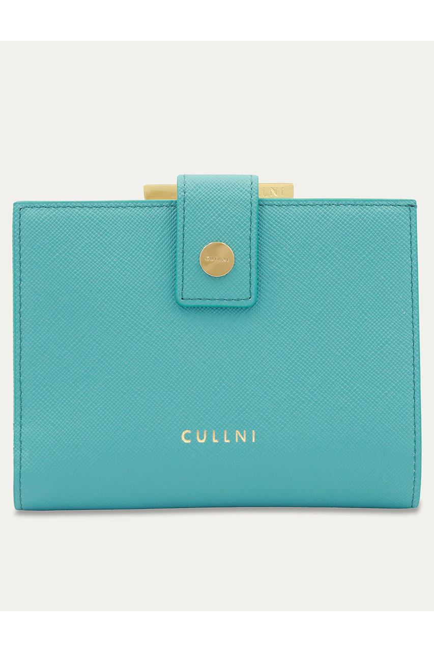 CULLNI クルニ 財布 本革 牛革 二つ折り ブルー メンズ レディース CULLNI(クルニ)｜Leather Wallet With A Clasp/ブルーグリーン の通販