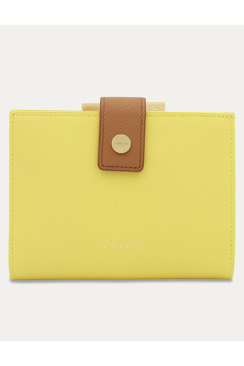 クルニ/CULLNIのLeather Wallet With A Clasp(イエロー/WL-005)