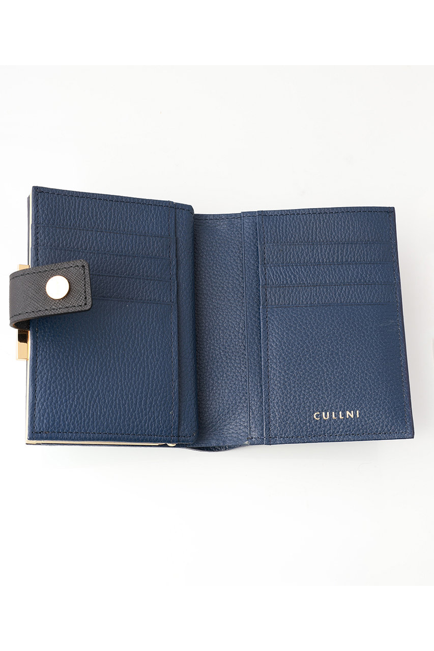 CULLNI クルニ 財布 本革 牛革 二つ折り ブルー メンズ レディース CULLNI（クルニ） 財布 Leather wallet With A Clasp メンズ