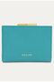 Leather ミニウォレット with A Clasp クルニ/CULLNI ブルーグリーン