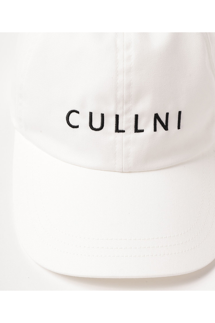 CULLNI(クルニ)｜【UNISEX】CULLNI ロゴ エンブロイダリー キャップ/ホワイト の通販｜ELLESHOP・(エル・ショップ)