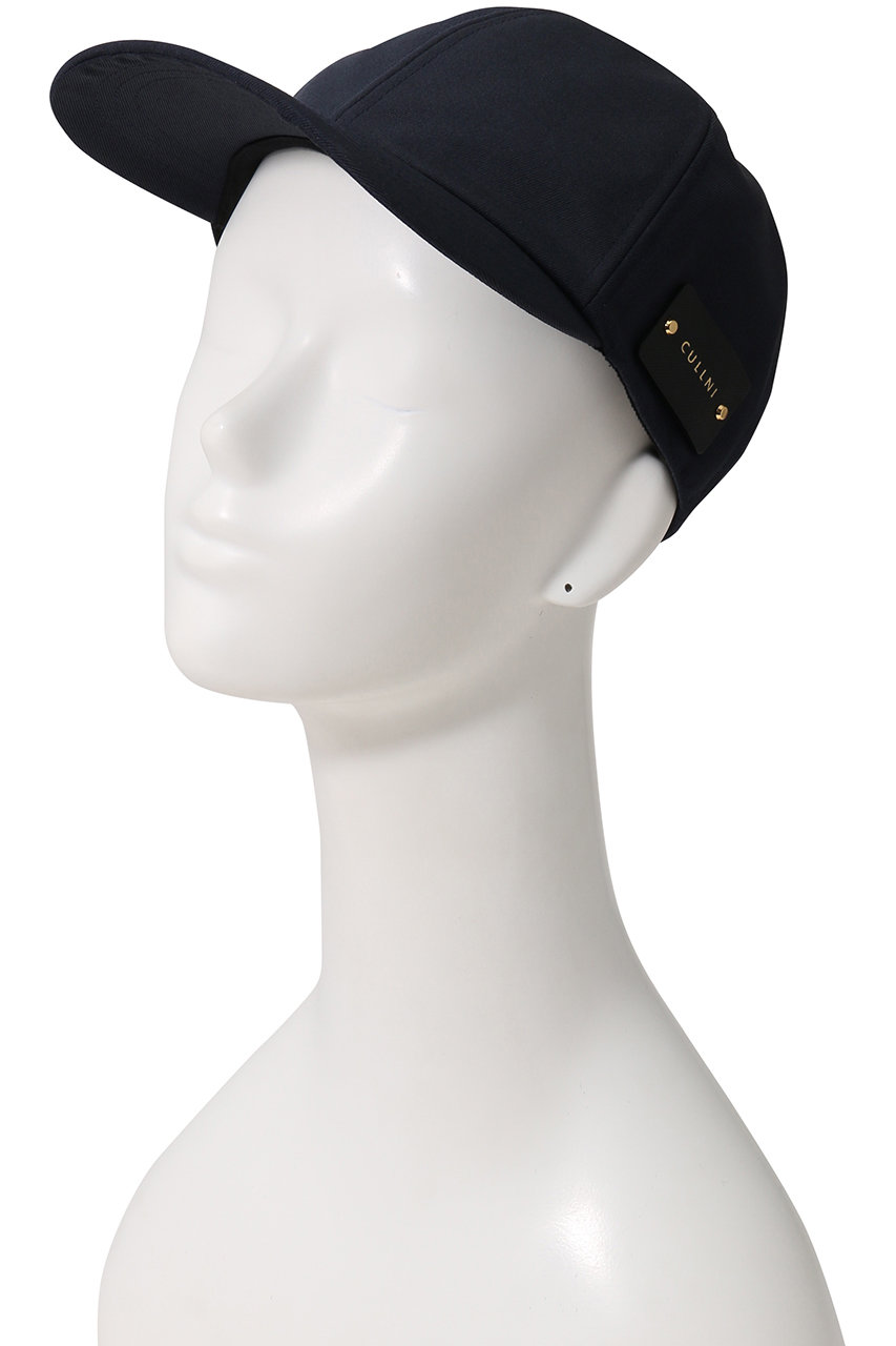 CULLNI(クルニ)｜Chino レザーエンブレムキャップ/ブラック の通販