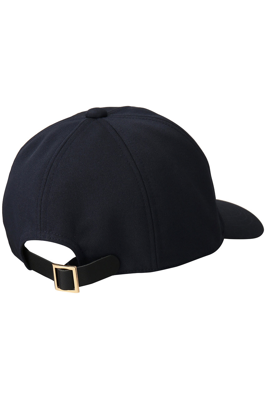 CULLNI(クルニ)｜Chino レザーエンブレムキャップ/ブラック の通販