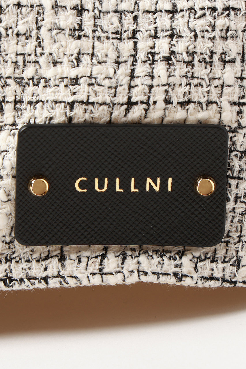 CULLNI(クルニ)｜ブッチャーツイードレザーエンブレムキャップ