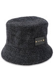 ブッチャーツイードレザーエンブレムハット