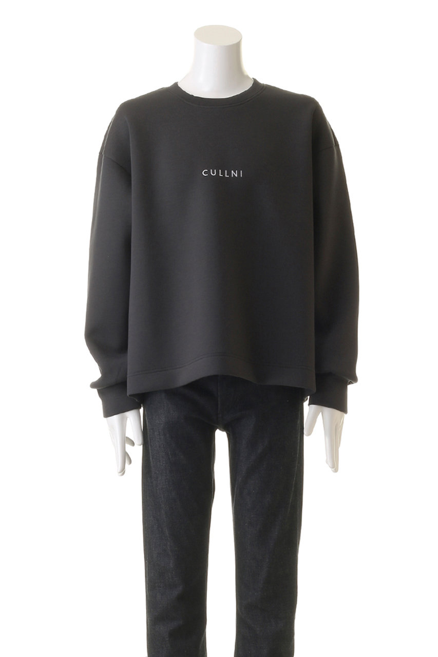 CULLNI(クルニ)｜【UNISEX】CULLNI ロゴ エンブロイダリー プルオーバー/エクリュ の通販｜ELLESHOP・(エル・ショップ)