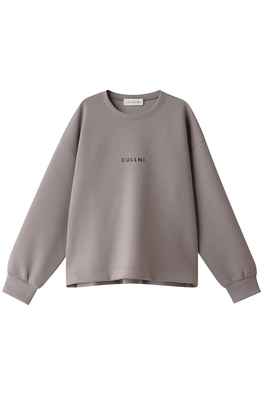 クルニ/CULLNIの【UNISEX】CULLNI ロゴ エンブロイダリー プルオーバー(モカベージュ/24-AW-032)