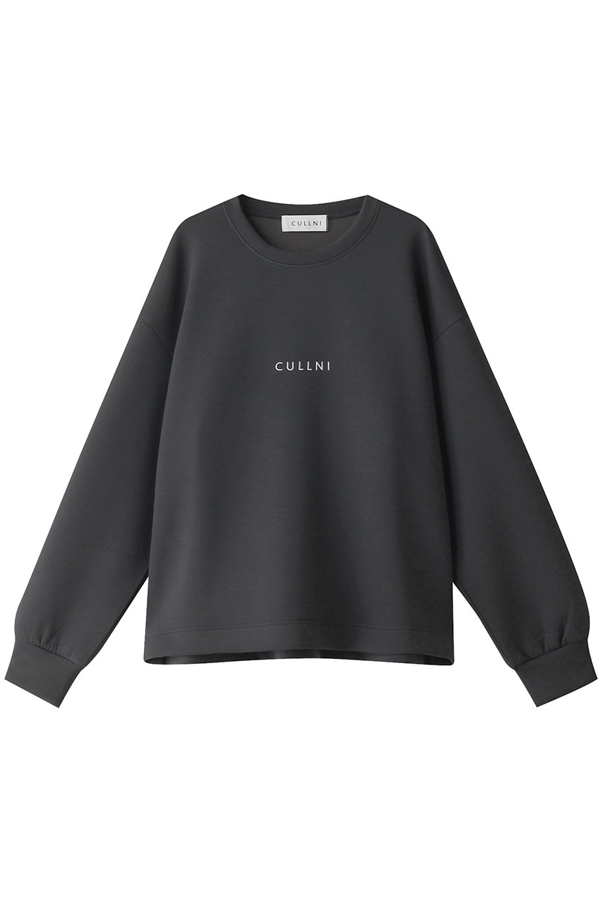 クルニ/CULLNIの【UNISEX】CULLNI ロゴ エンブロイダリー プルオーバー(チャコール/24-AW-032)