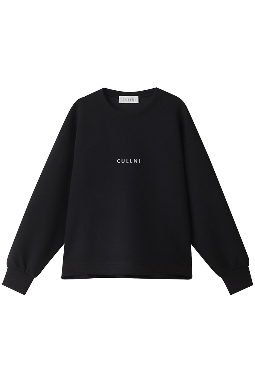 クルニ/CULLNIの【UNISEX】CULLNI ロゴ エンブロイダリー プルオーバー(ブラック/24-AW-032)