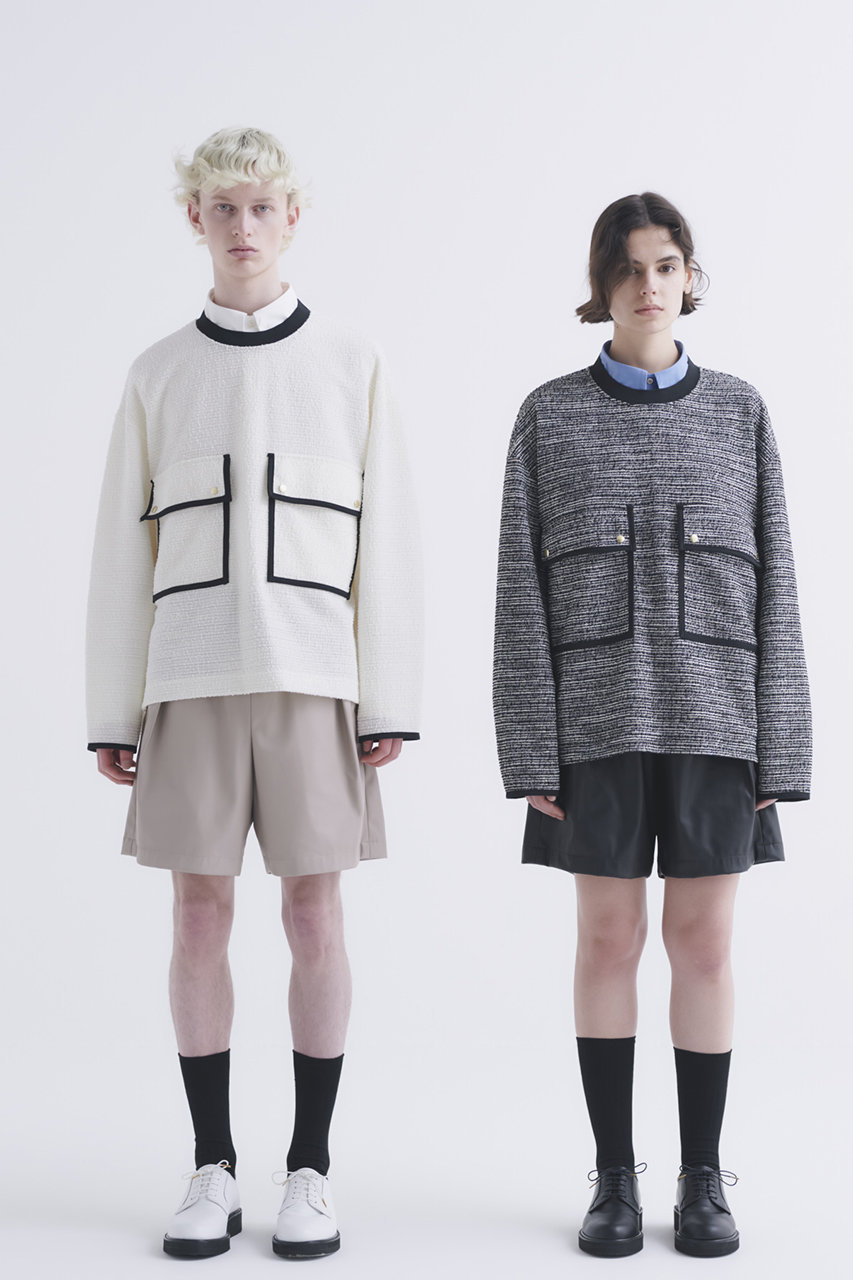 CULLNI(クルニ)｜【UNISEX】Boucle Yarn トリミング ビッグポケット 