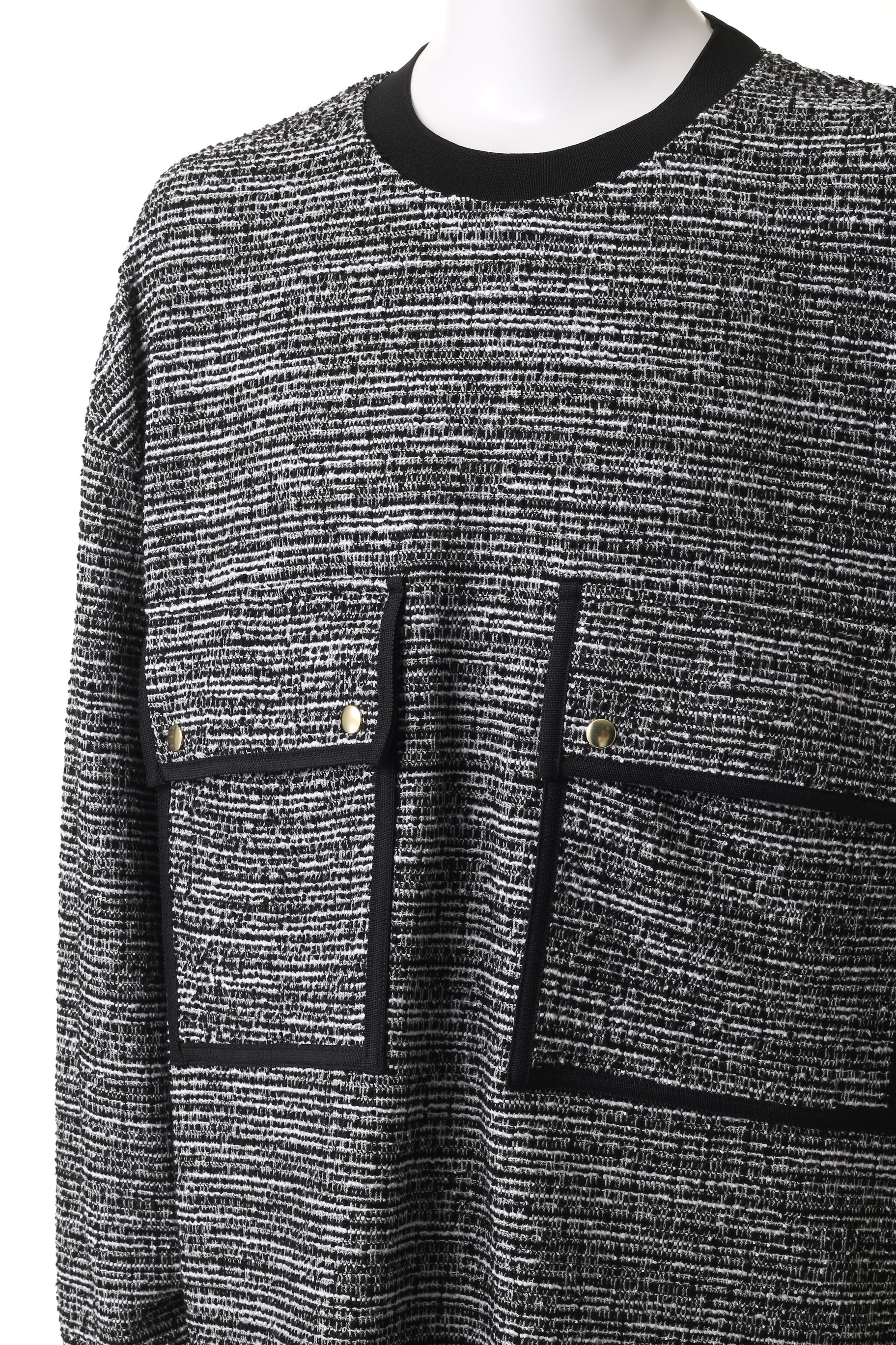 CULLNI(クルニ)｜【UNISEX】Boucle Yarn トリミング ビッグポケット 