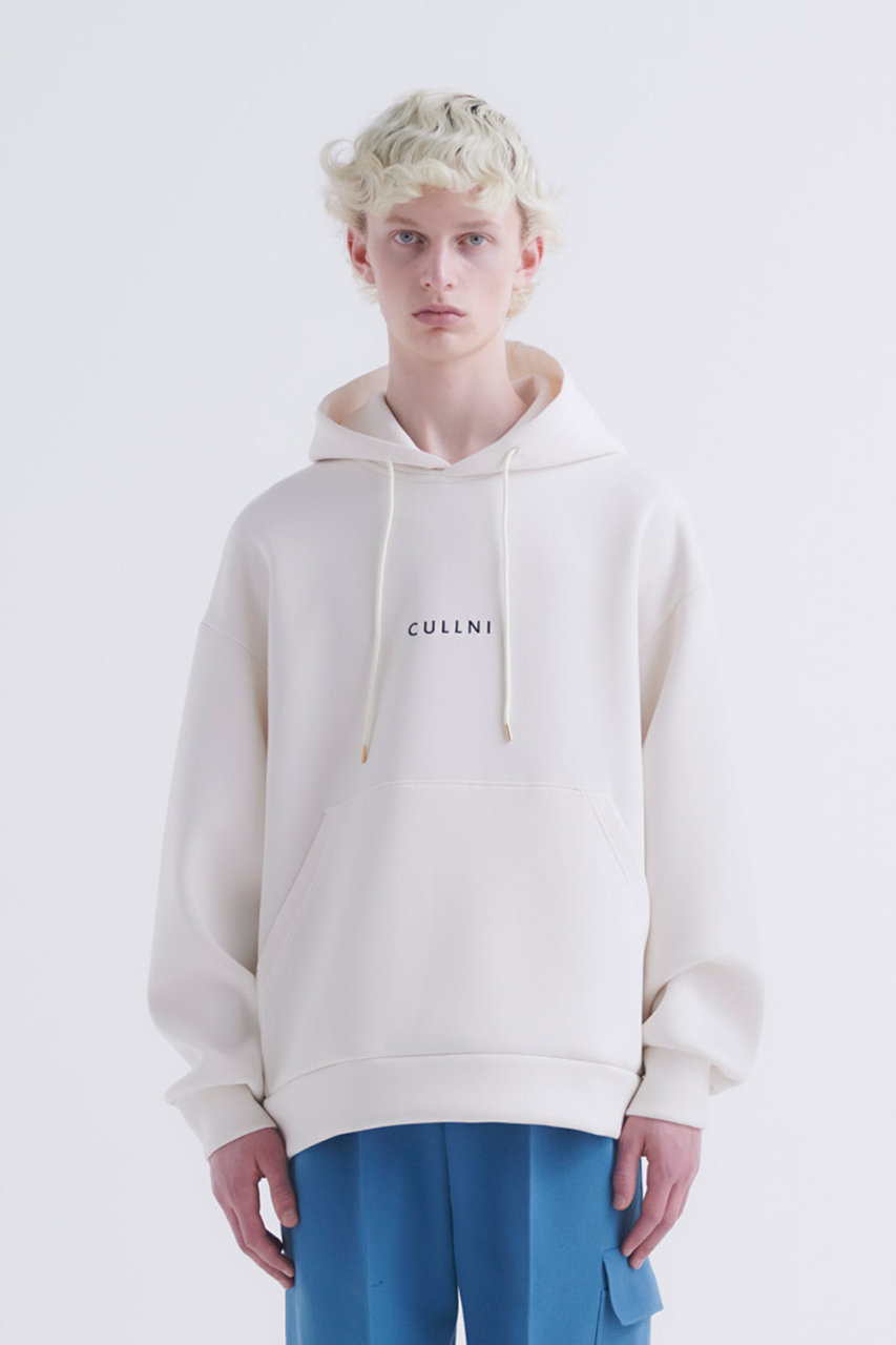 CULLNI(クルニ)｜【UNISEX】CULLNI ロゴ エンブロイダリー フーディー/エクリュ の通販｜ELLESHOP・(エル・ショップ)