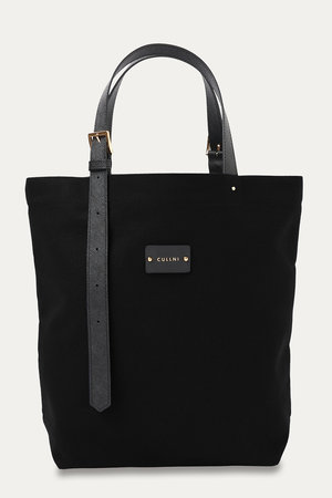 クルニ/CULLNIのLeather Belt ハンドル＆Canvas トートバッグ(120200/120201)