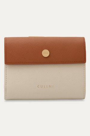 クルニ/CULLNIのLeather Flap ミニウォレット With A Clasp(120700/120701)