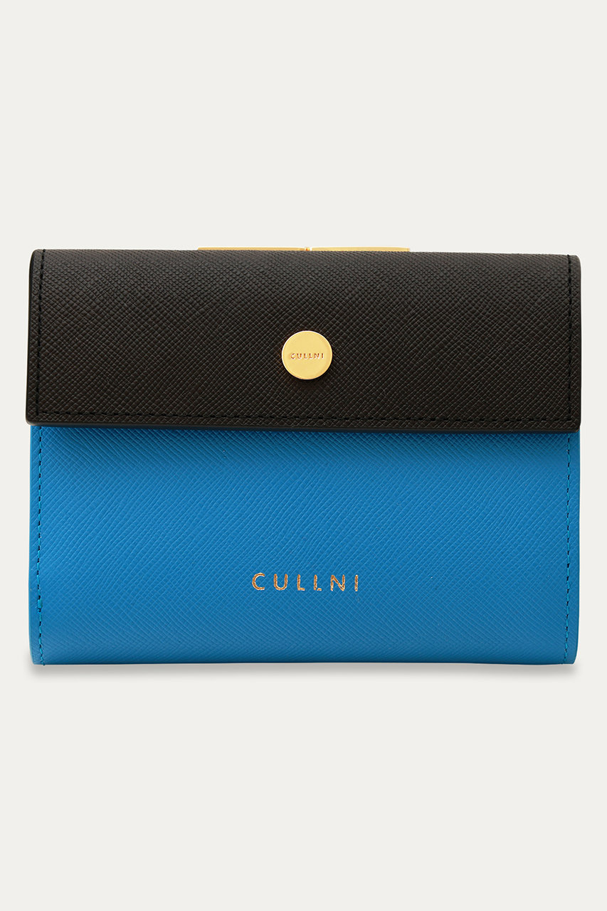 CULLNI 【UNISEX】Leather Flap ミニウォレット With A Clasp (アジュール, ONESIZE) クルニ ELLE SHOP CULLNI 【UNISEX】Leather Flap ミニウォレット With A Clasp (アジュール, ONESIZE) クルニ ELLE SHOP
