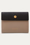 Leather Flap ミニウォレット With A Clasp クルニ/CULLNI グレー