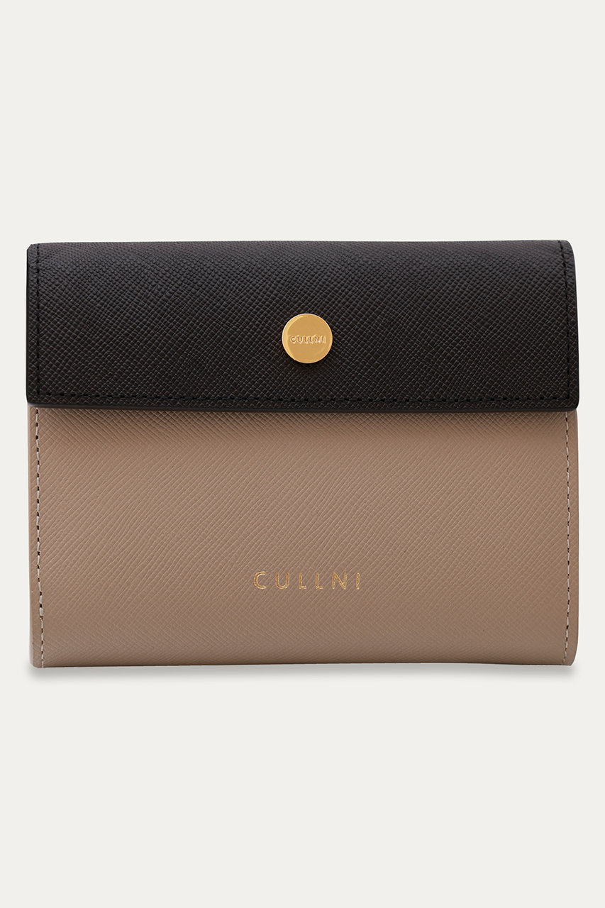 CULLNI 【UNISEX】Leather Flap ミニウォレット With A Clasp (グレー, ONESIZE) クルニ ELLE SHOP CULLNI 【UNISEX】Leather Flap ミニウォレット With A Clasp (グレー, ONESIZE) クルニ ELLE SHOP