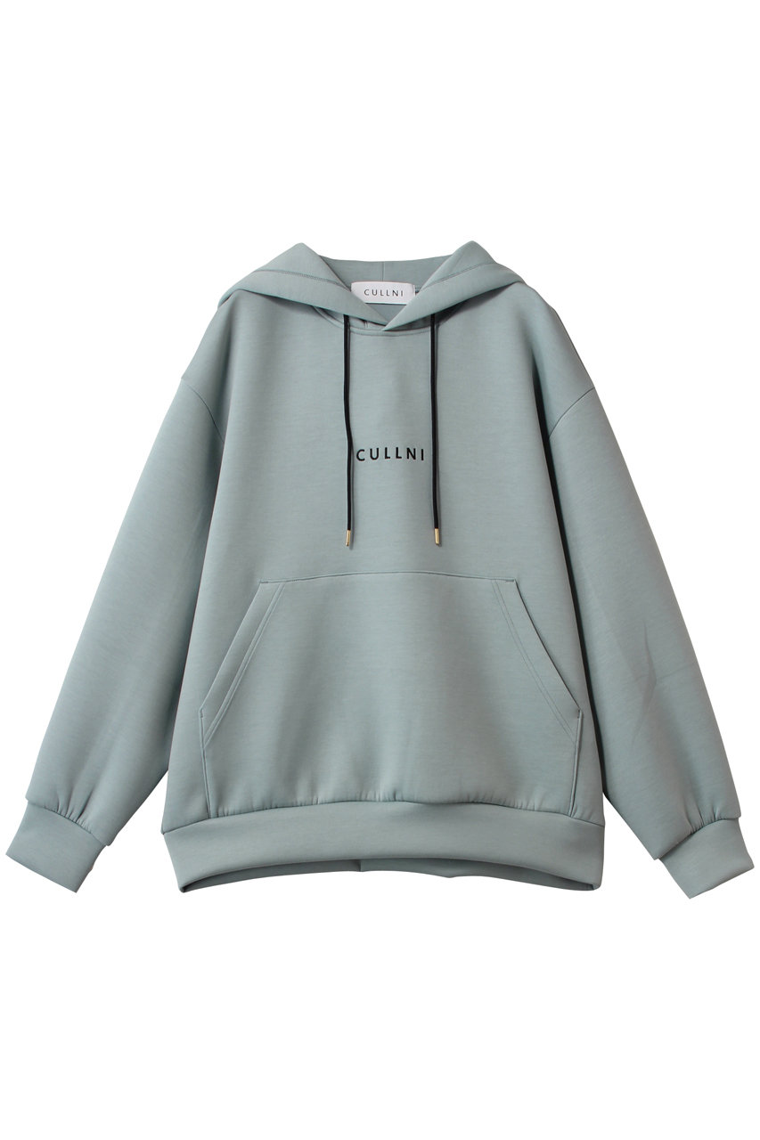 クルニ/CULLNIの【UNISEX】CULLNI ロゴエンブロイダリーフーディー(ミント/25-SS-008)